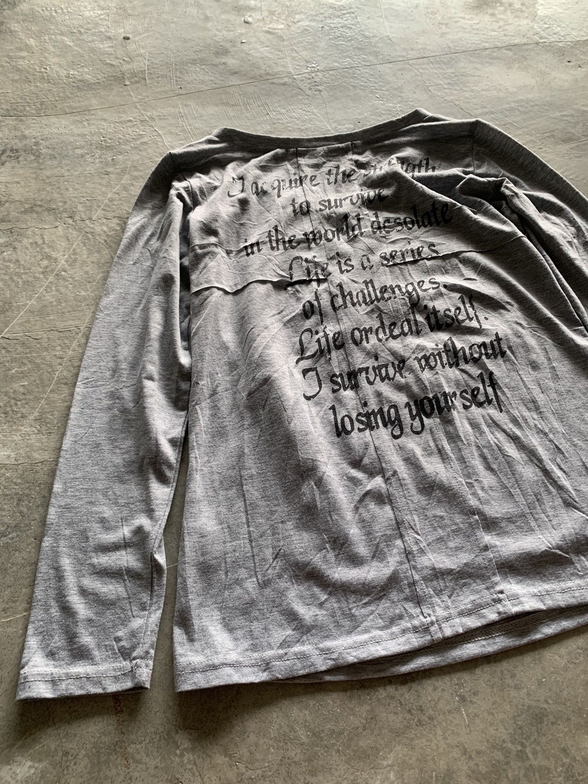 20471120 × Hysteric Glamour × Le Grande Bleu (L.G.B.) ifsixwasnine inspired skull design back poem cross pattern Size US S / EU 44-46 / 1 - 13 Thumbnail