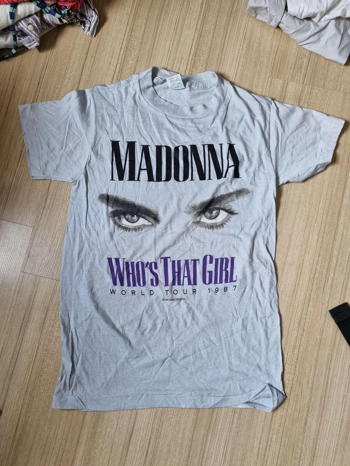 Band Tees × Vintage Vintage Madonna world tour Tee 1987 Who’s that girl Size US M / EU 48-50 / 2 - 1 Thumbnail