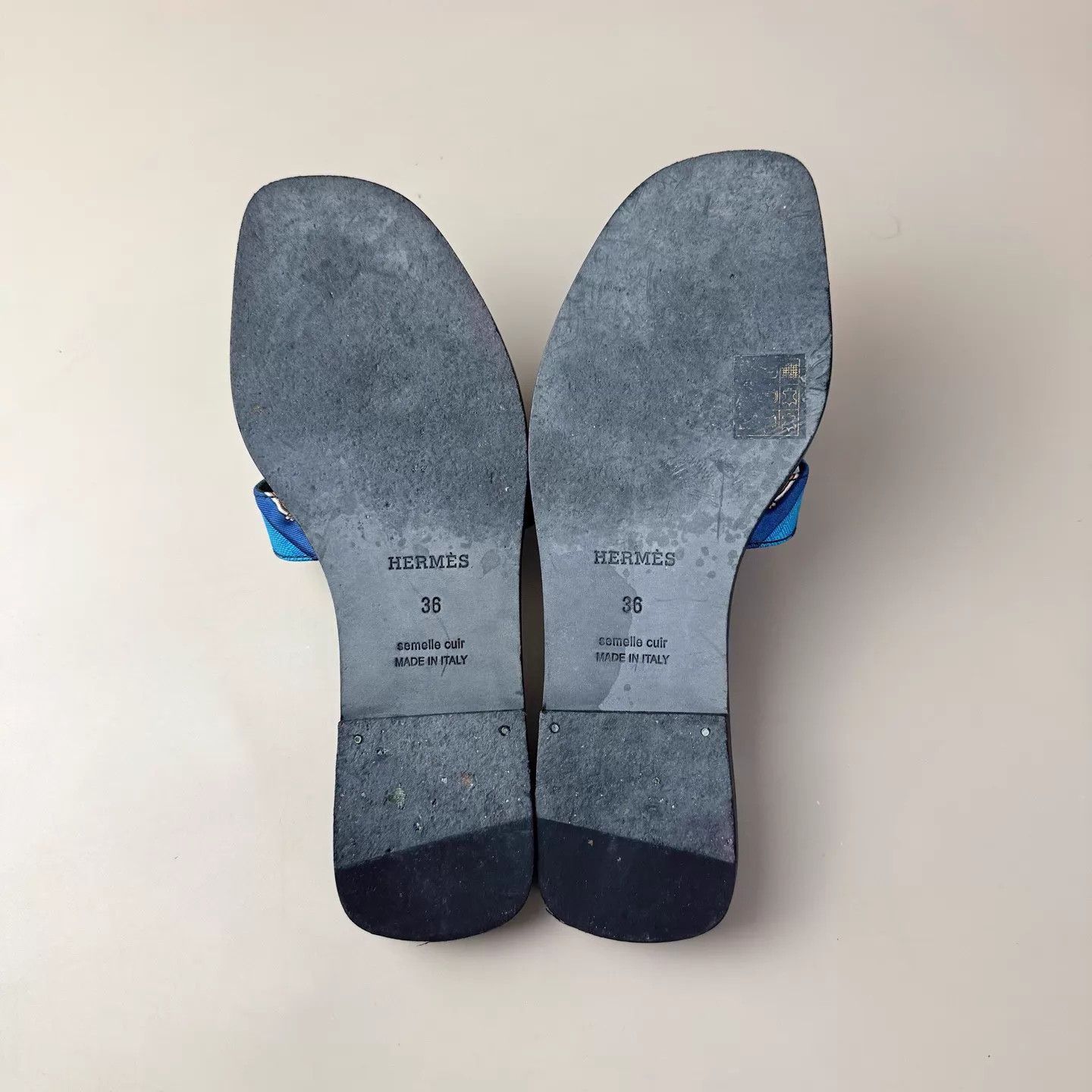 Hermes Hermes Lock-tipped H slide sandals 36 New MINT Size US 5.5 / IT 35.5 - 7 Thumbnail