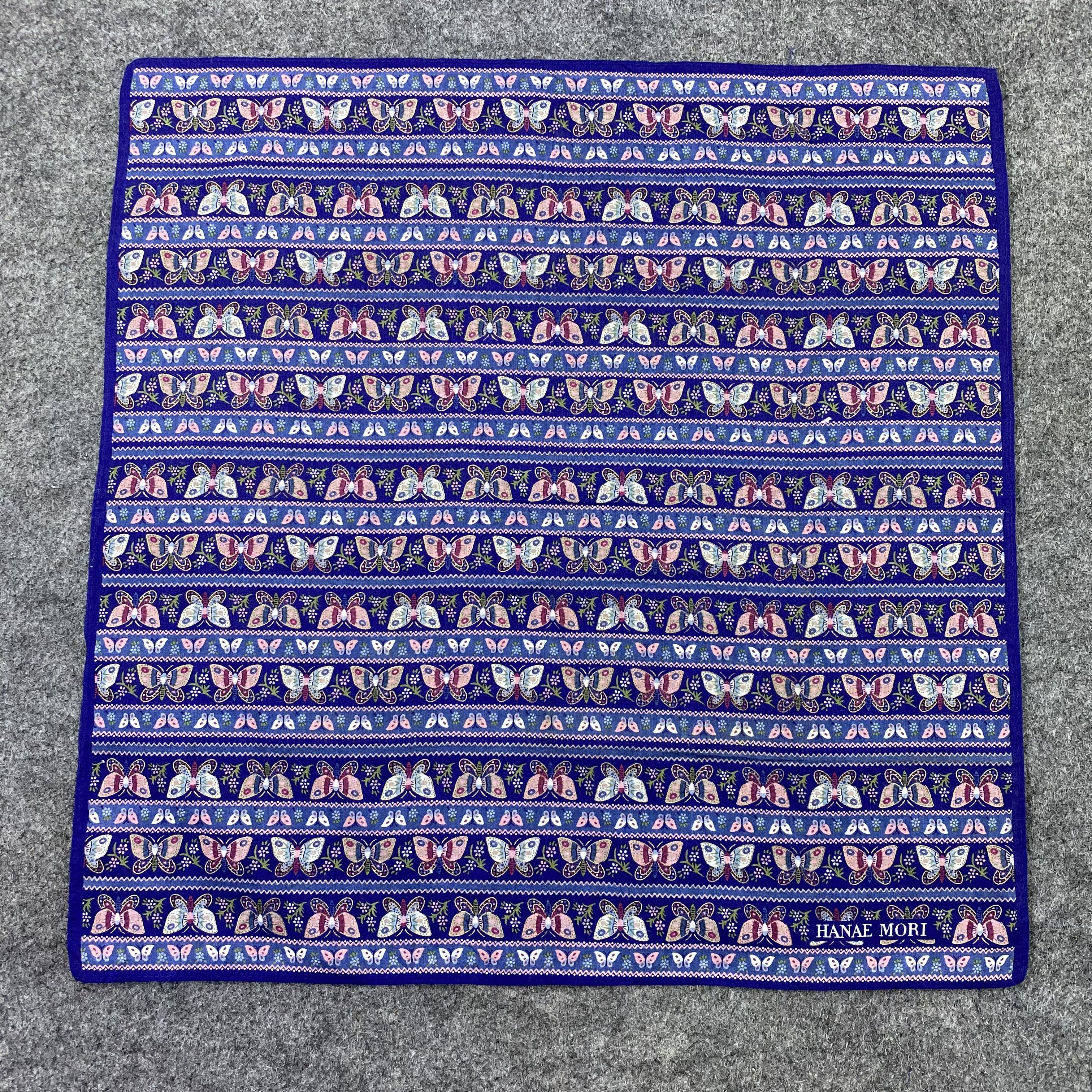 Hanae Mori Hanae Mori Handkerchief Neckerchief Bandana -B544 Size ONE SIZE - 3 Thumbnail