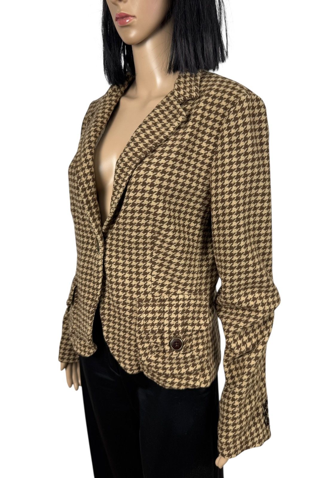 Weekend Max Mara Weekend Max Mara Vintage Line Blazer Wool Glencheck US10 Size L / US 10 / IT 46 - 4 Thumbnail