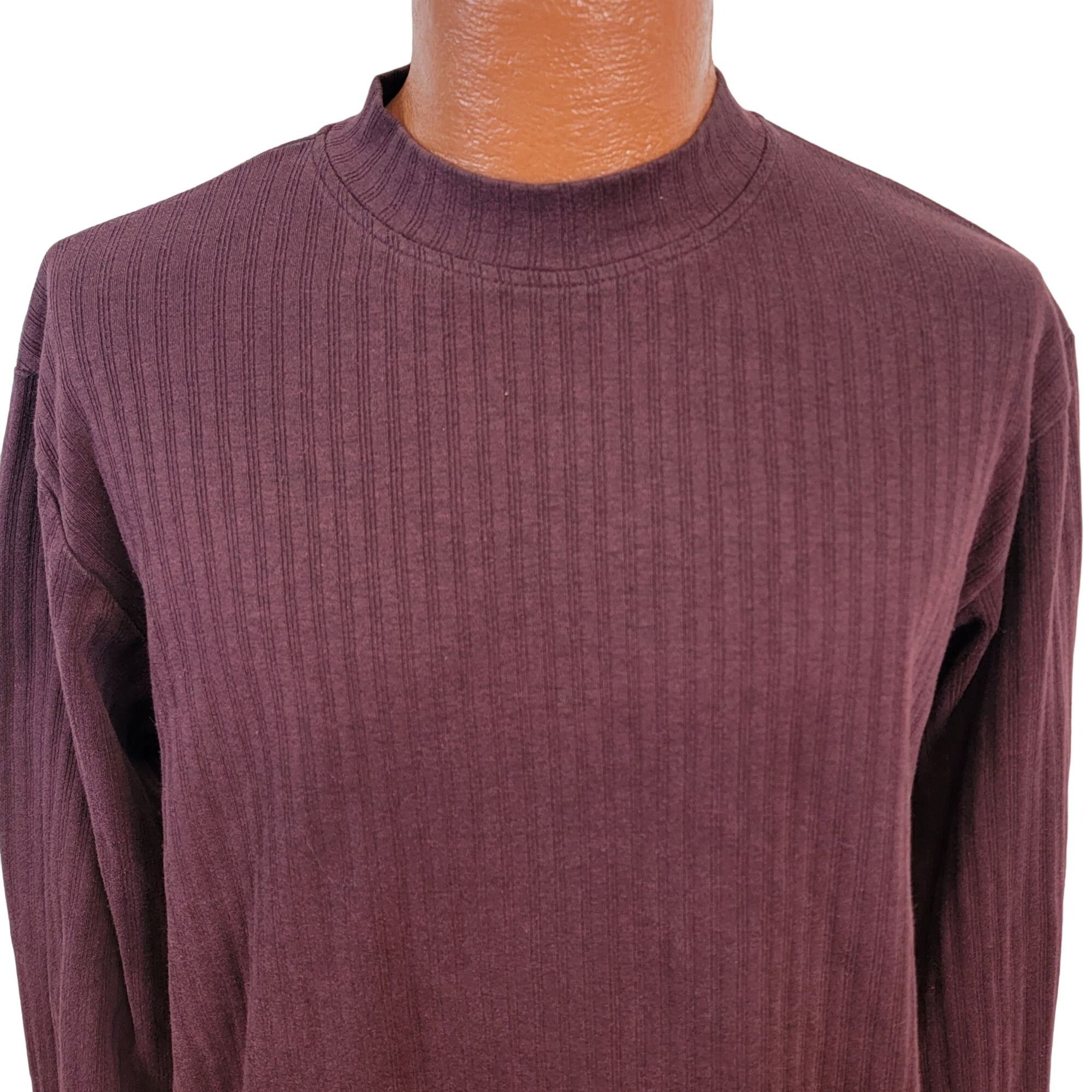 Vintage Men's Top - Burgundy - L