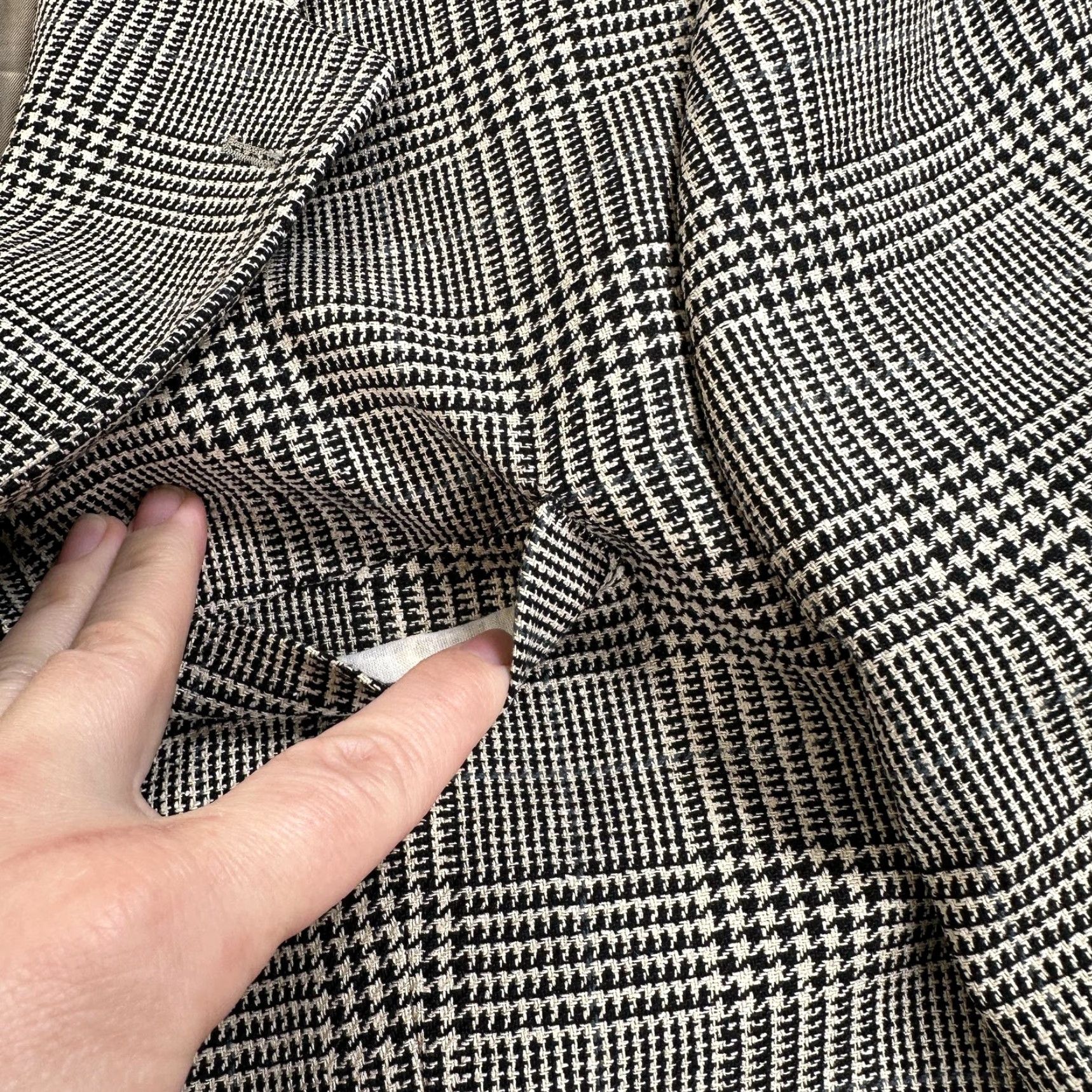 Ralph Lauren Ralph Lauren Sport Coat Jacket Men L Beige Check Two-Button Blazer 2 Piece Notch Lapel Canada Size 42R - 4 Thumbnail