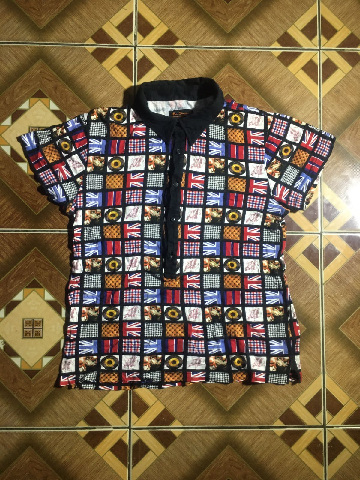 Vintage Polo shirt ben sherman vintage Full print | Grailed