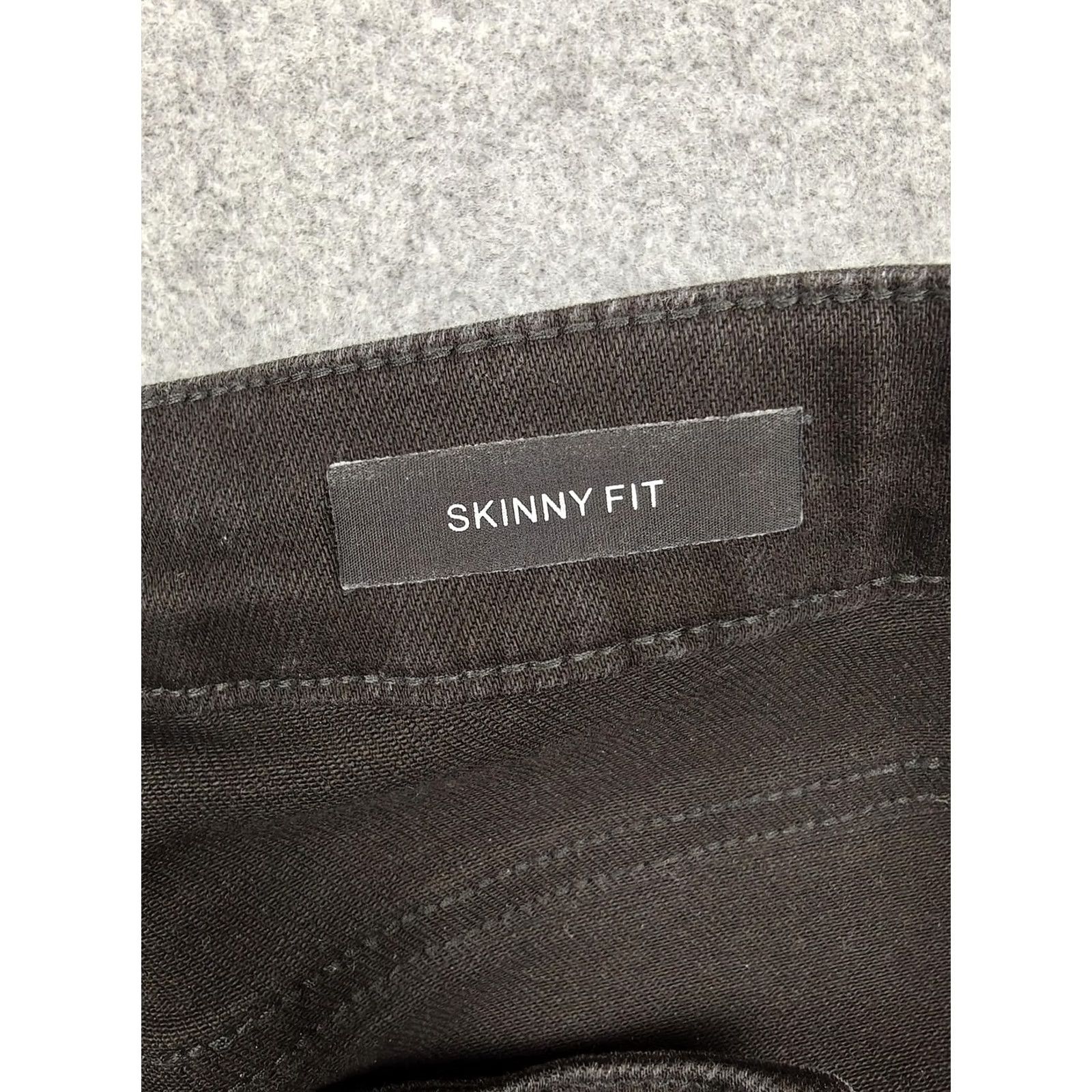 Denime Judy Blue Jeans Womens 15/32 Black Charcoal Wash Skinny Slim Stretch Denim Jeans Size 36" / US 14 / IT 50 - 6 Thumbnail