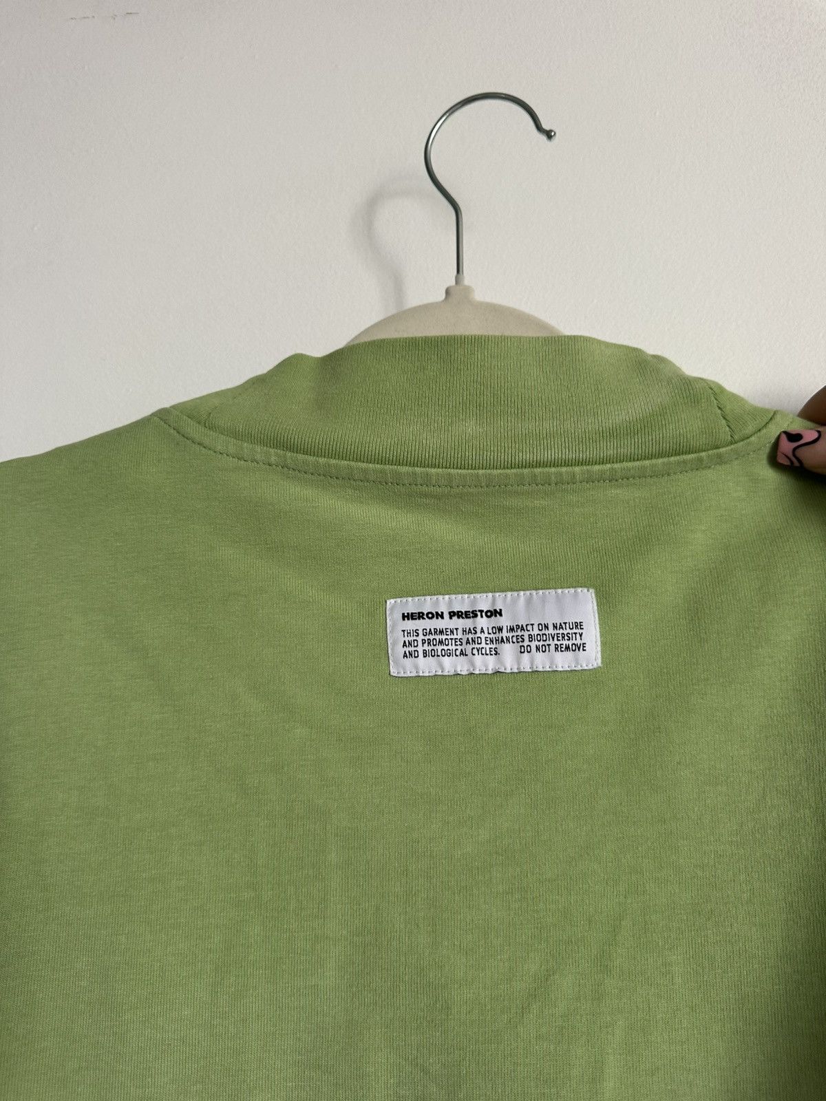 Heron Preston Heron Preston Green Mock Neck CTNMB Long Sleeve Shirt XS Size US XS / EU 42 / 0 - 4 Thumbnail