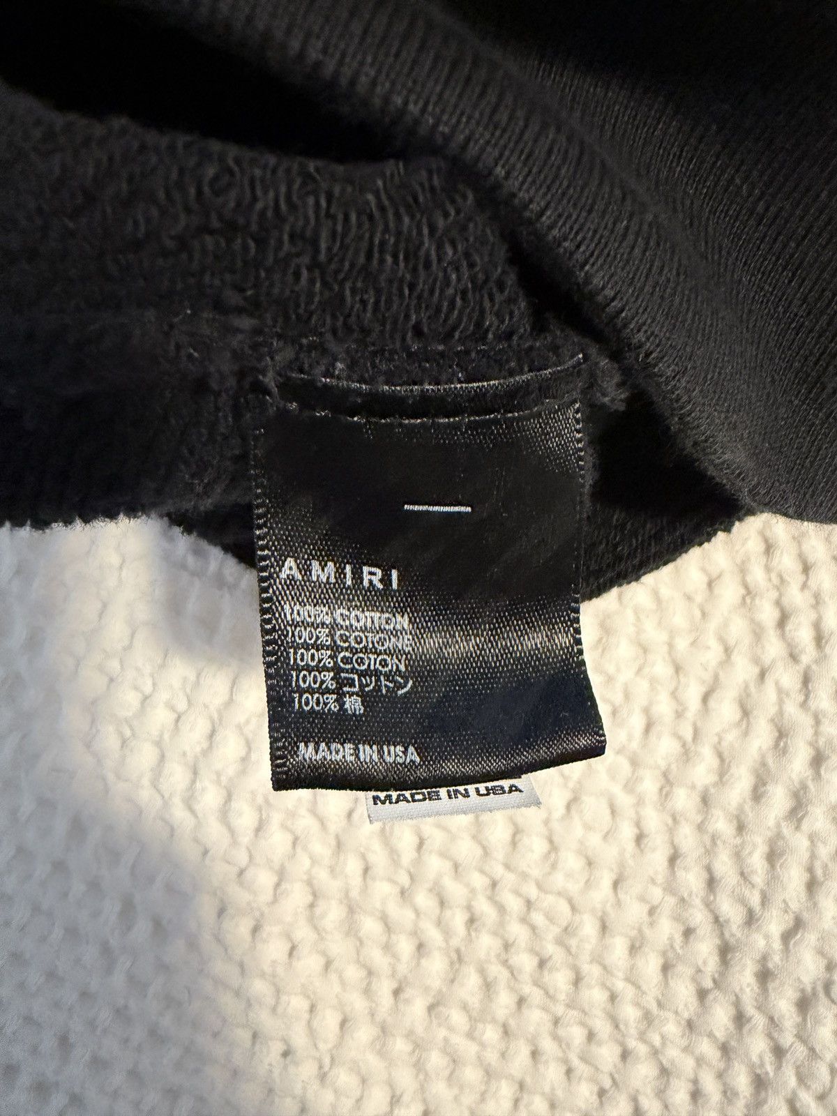 Amiri AMIRI Logo-Lettering Cotton Hoodie Size US L / EU 52-54 / 3 - 5 Thumbnail