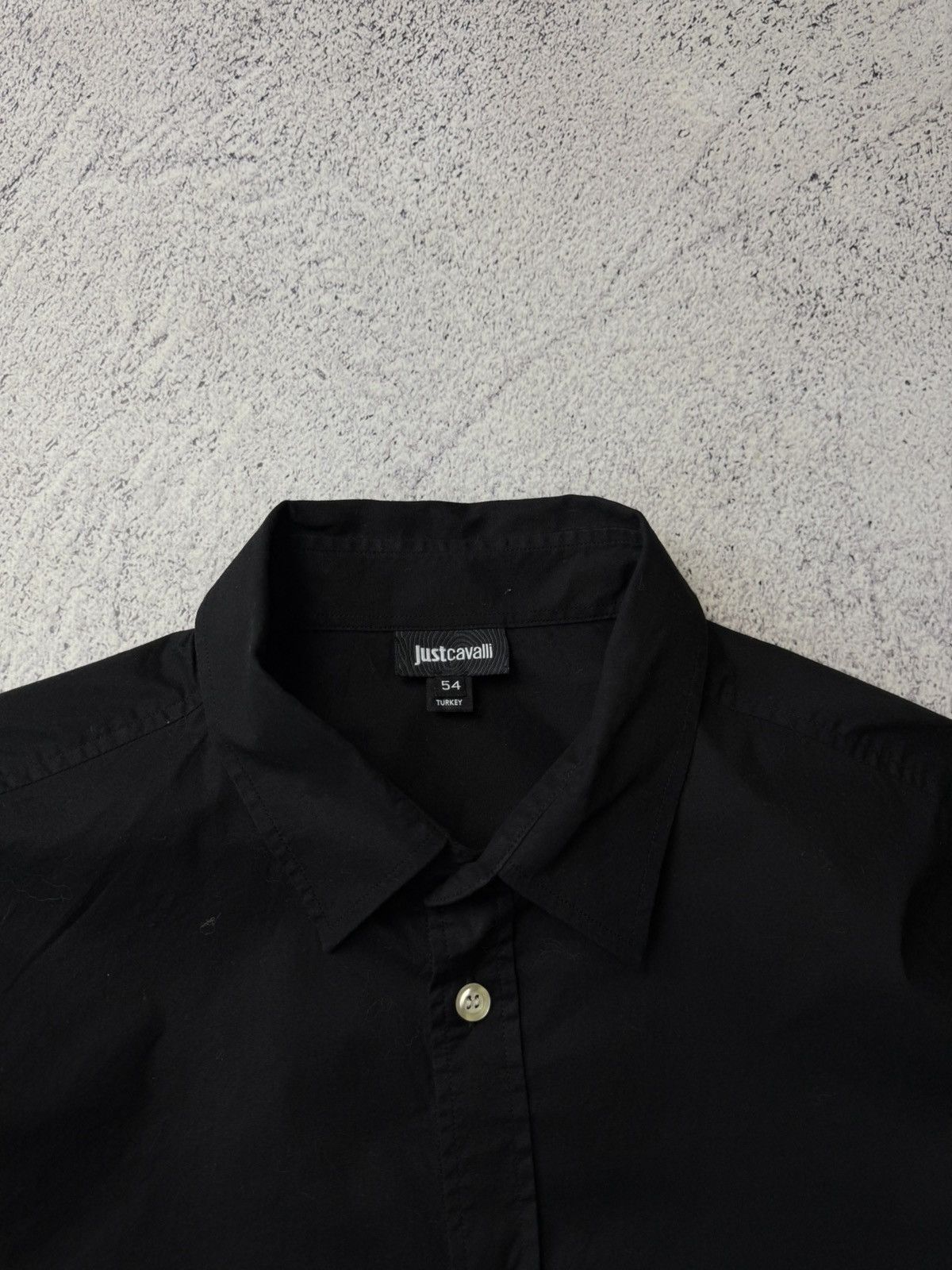 Just Cavalli × Vintage Vintage Just Cavalli Black Shirt Button Up Awant Garde Size US L / EU 52-54 / 3 - 10 Thumbnail
