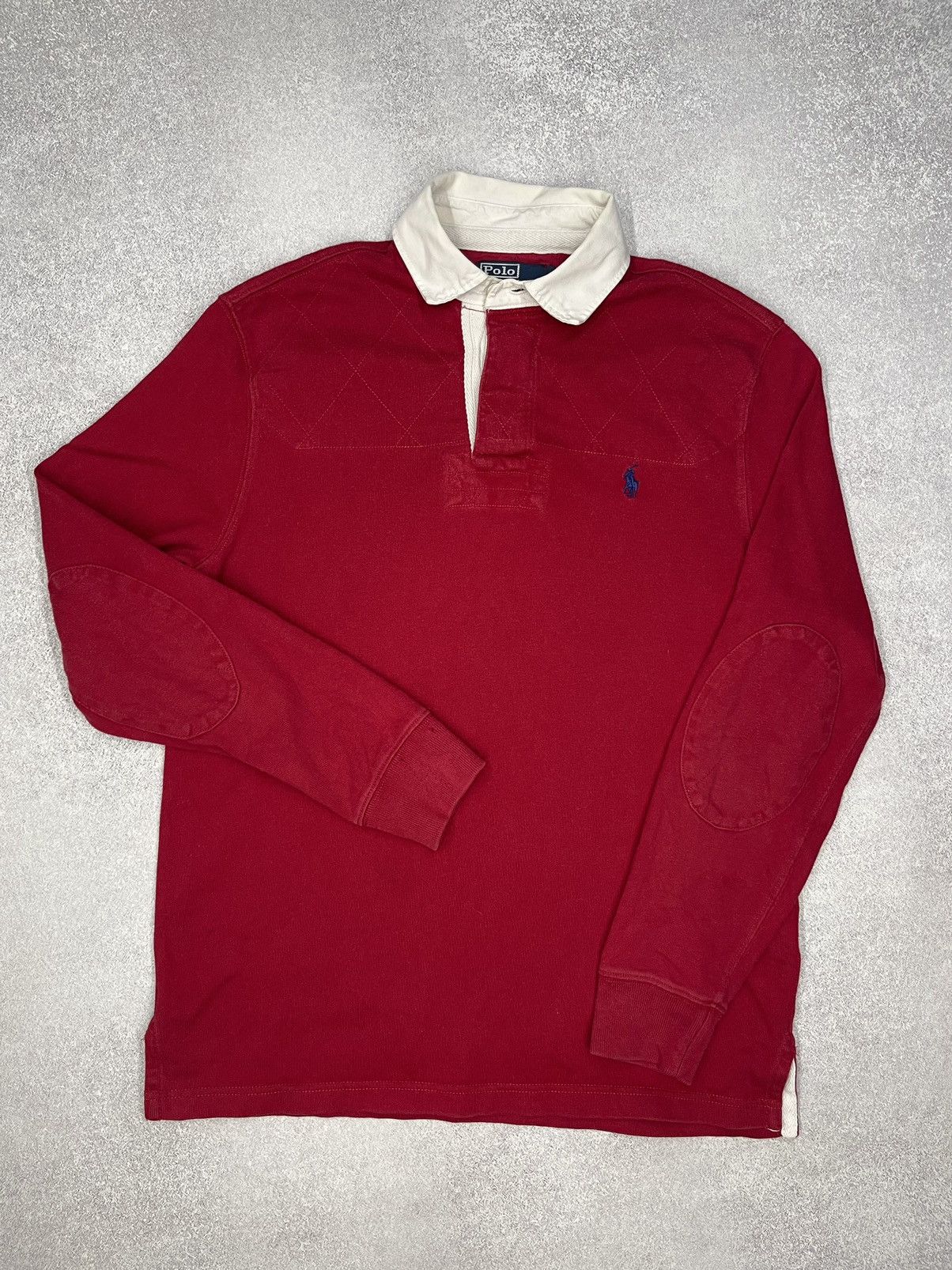 Polo Ralph Lauren Vintage Polo Ralph Lauren Rugby Longsleeve Red Y2K Size US S / EU 44-46 / 1 - 2 Thumbnail