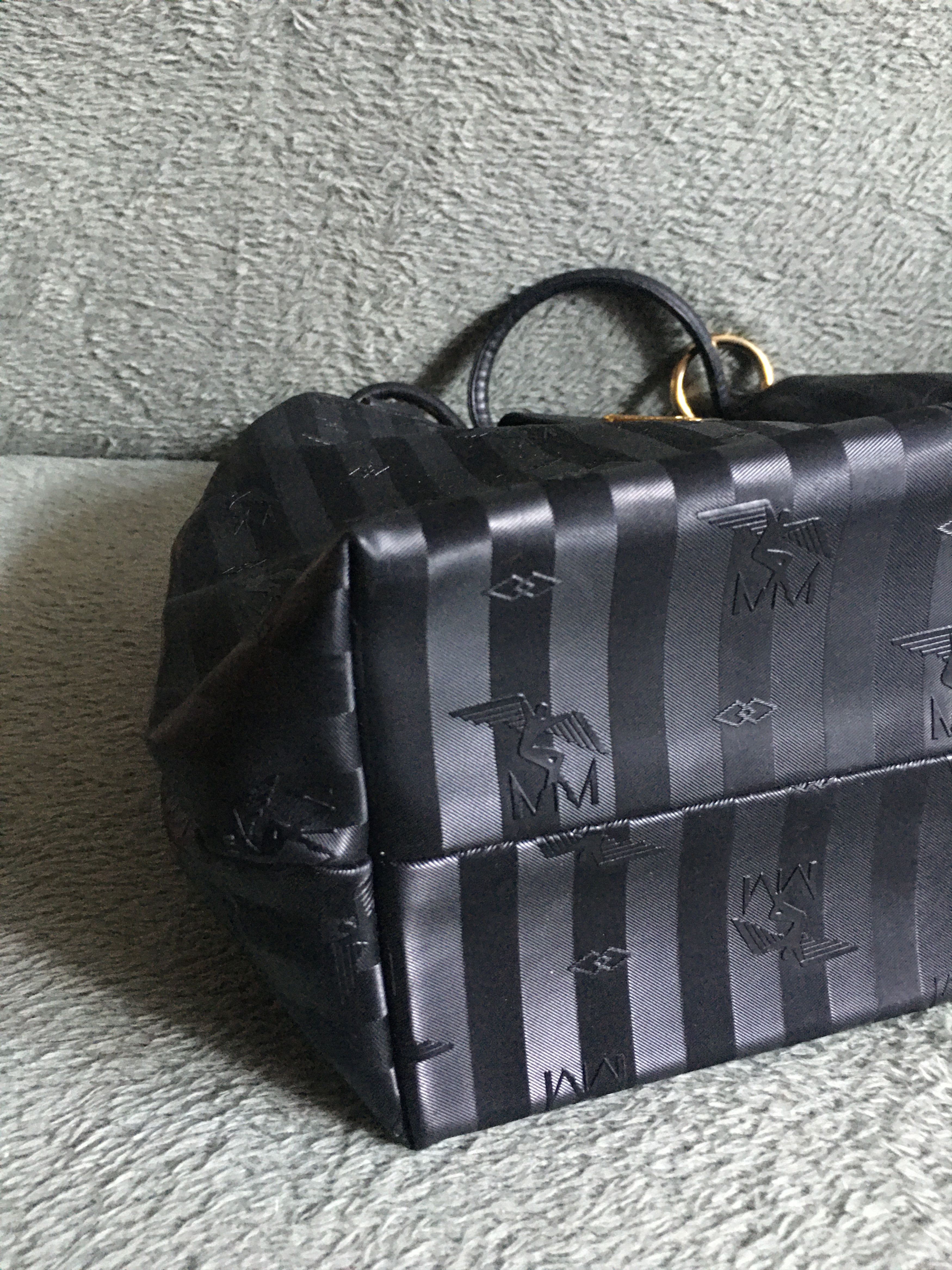Maison Mollerus Maison Mollerus MM Leather Black Monogram ShoulderBag Size ONE SIZE - 6 Thumbnail