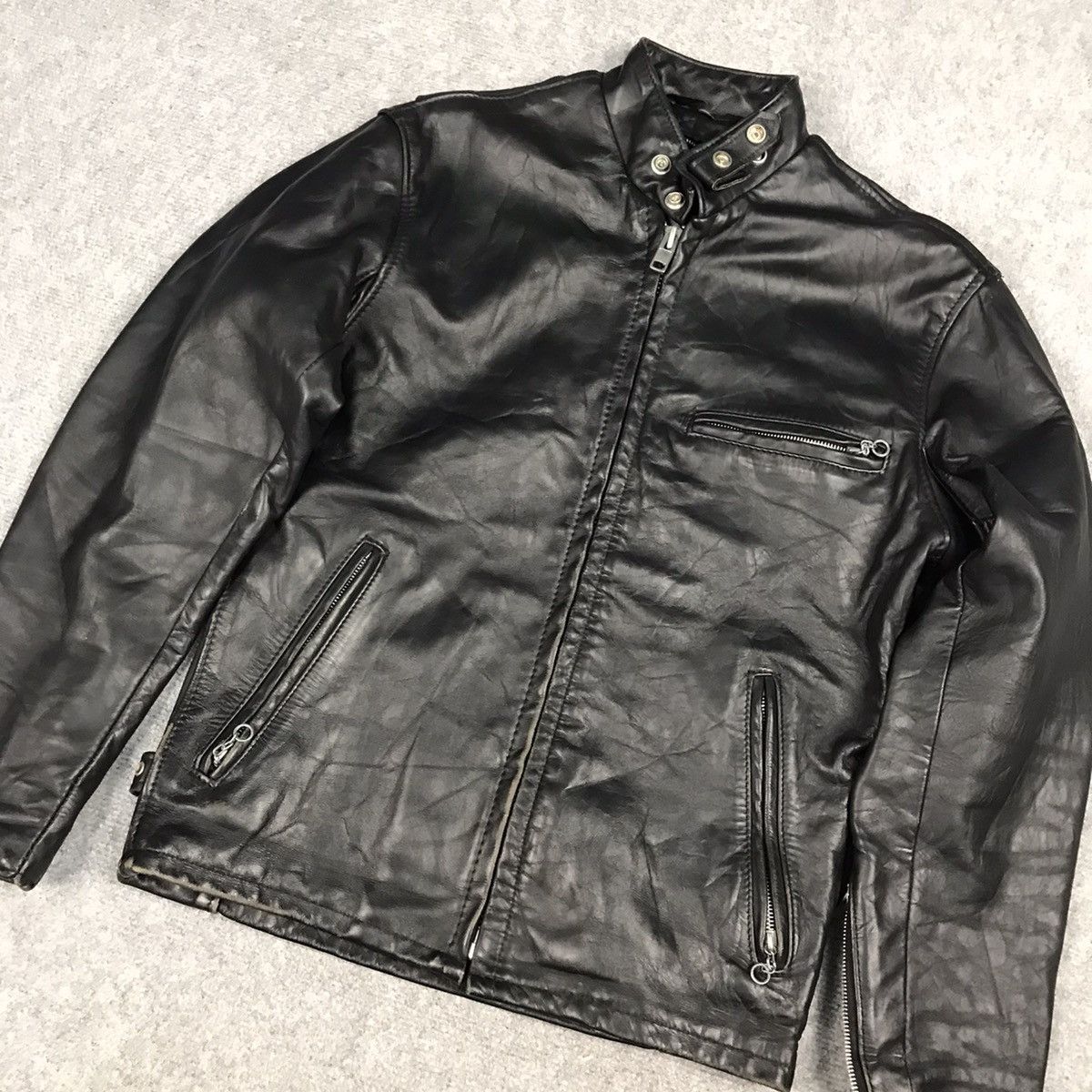 If Six Was Nine × Schott Schott leather jacket biker style punk black jacket Size US S / EU 44-46 / 1 - 2 Thumbnail