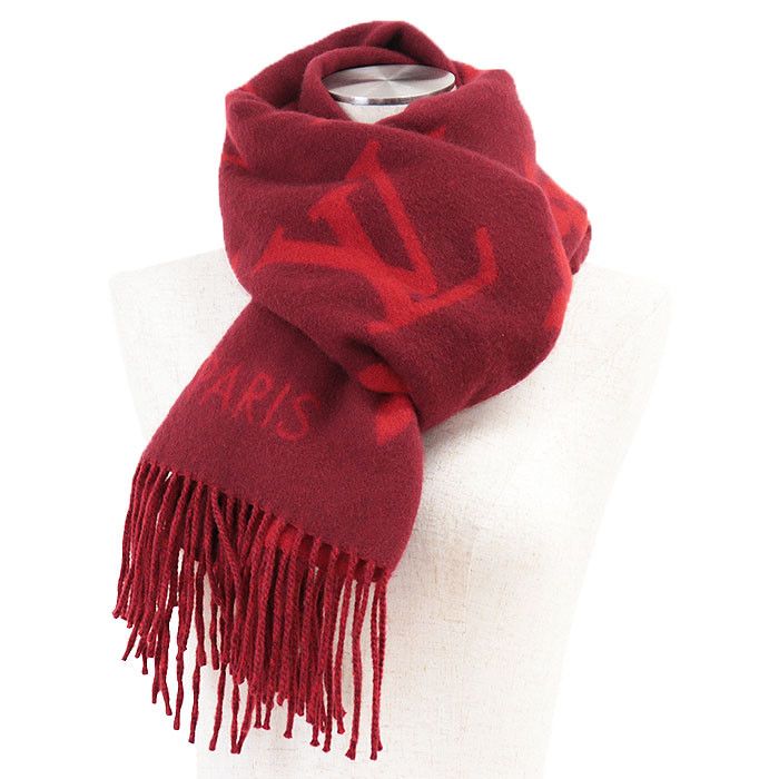 Louis Vuitton Louis Vuitton Echarpe Reykjavik 100% Cashmere Scarf Natural Material Scarf M75505 DUTY FREE for USA