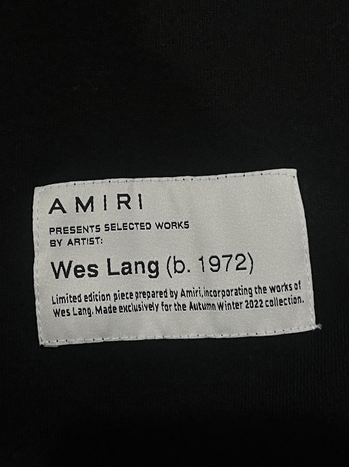 Amiri Wes Lang Sweat Shirt