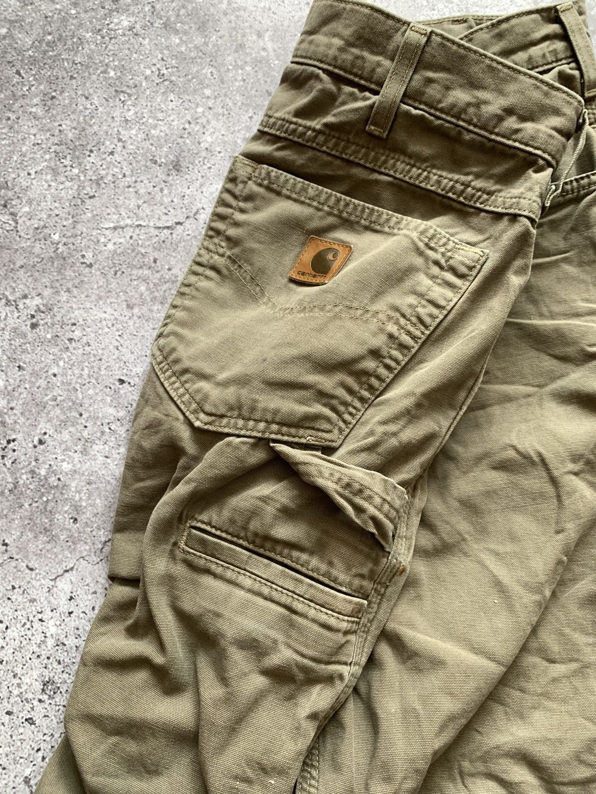 Carhartt 🔥Vintage Carhartt Distressed Work Carpenter Pants Size US 30 / EU 46 - 17 Thumbnail