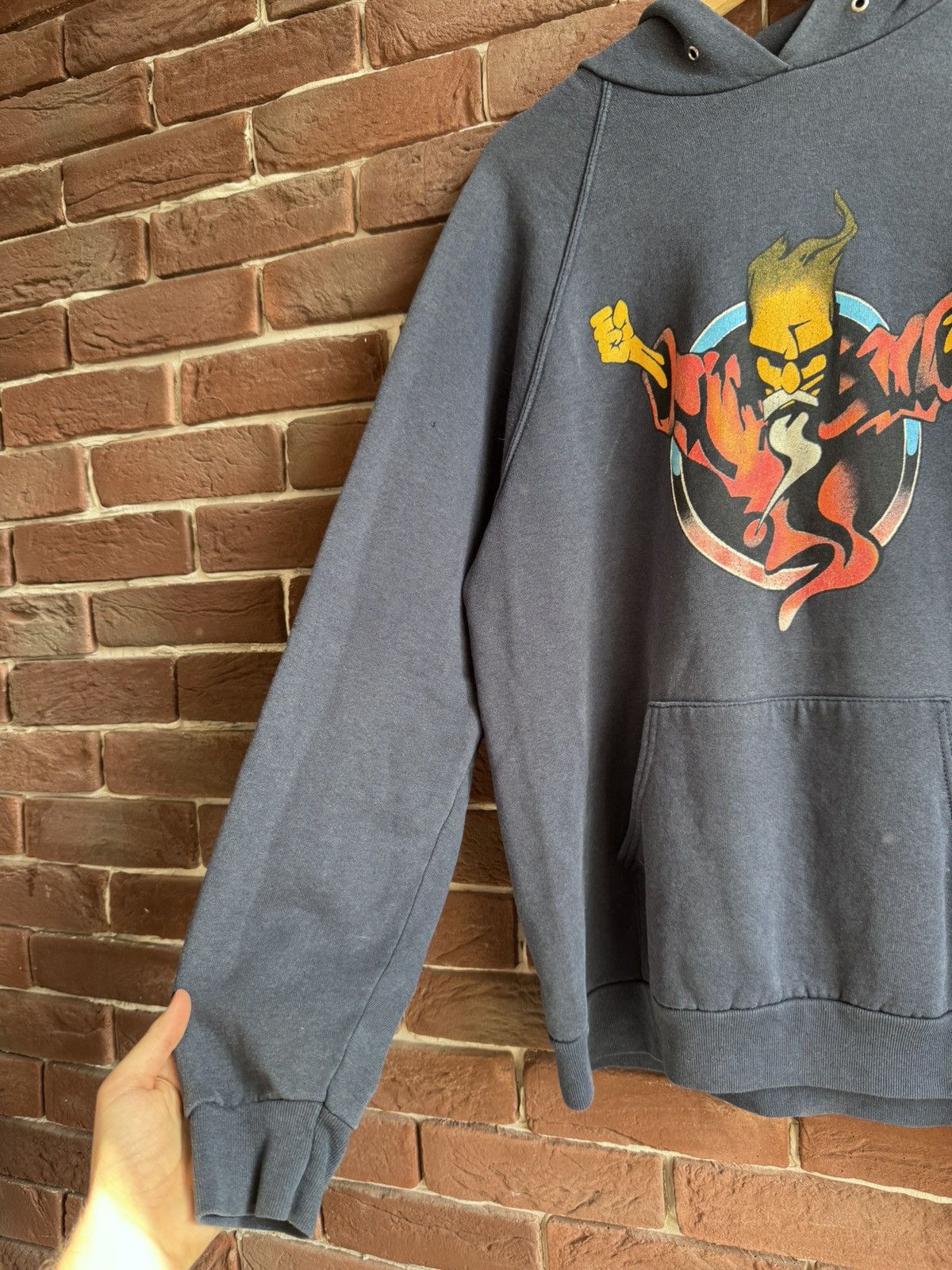 Band Tees Rare 1995 90s Thunderdome Vintage Gabber Band HOODIE Large Size US L / EU 52-54 / 3 - 3 Thumbnail