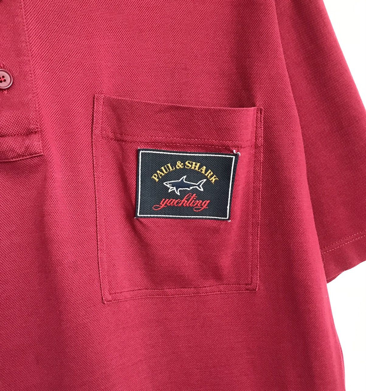 Paul & Shark Paul Shark Vintage Polo Shirt Mens Sz L Red Size US L / EU 52-54 / 3 - 3 Thumbnail