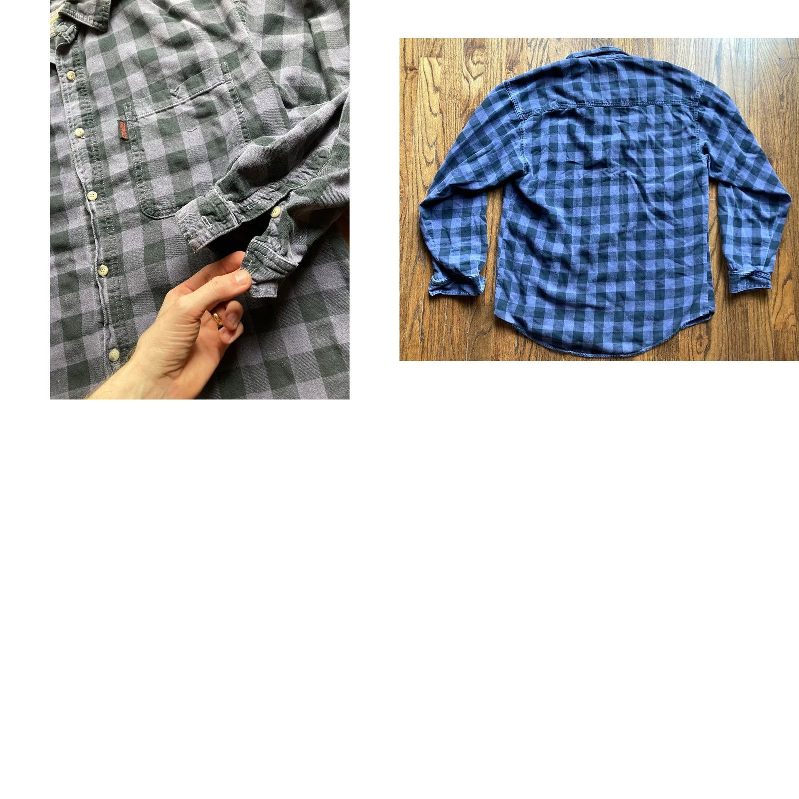Gramicci VINTAGE Gramicci Flannel Shirt Mens M Purple Plaid Button-Up 90s USA Made Size US M / EU 48-50 / 2 - 9 Thumbnail