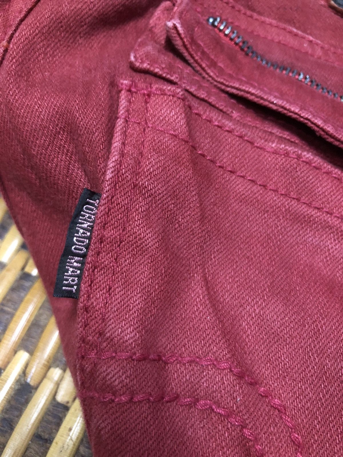 Tornado Mart Vintage Tornado Mart Jeans Pants Flower Red Maroon Size 30" / US 8 / IT 44 - 13 Thumbnail