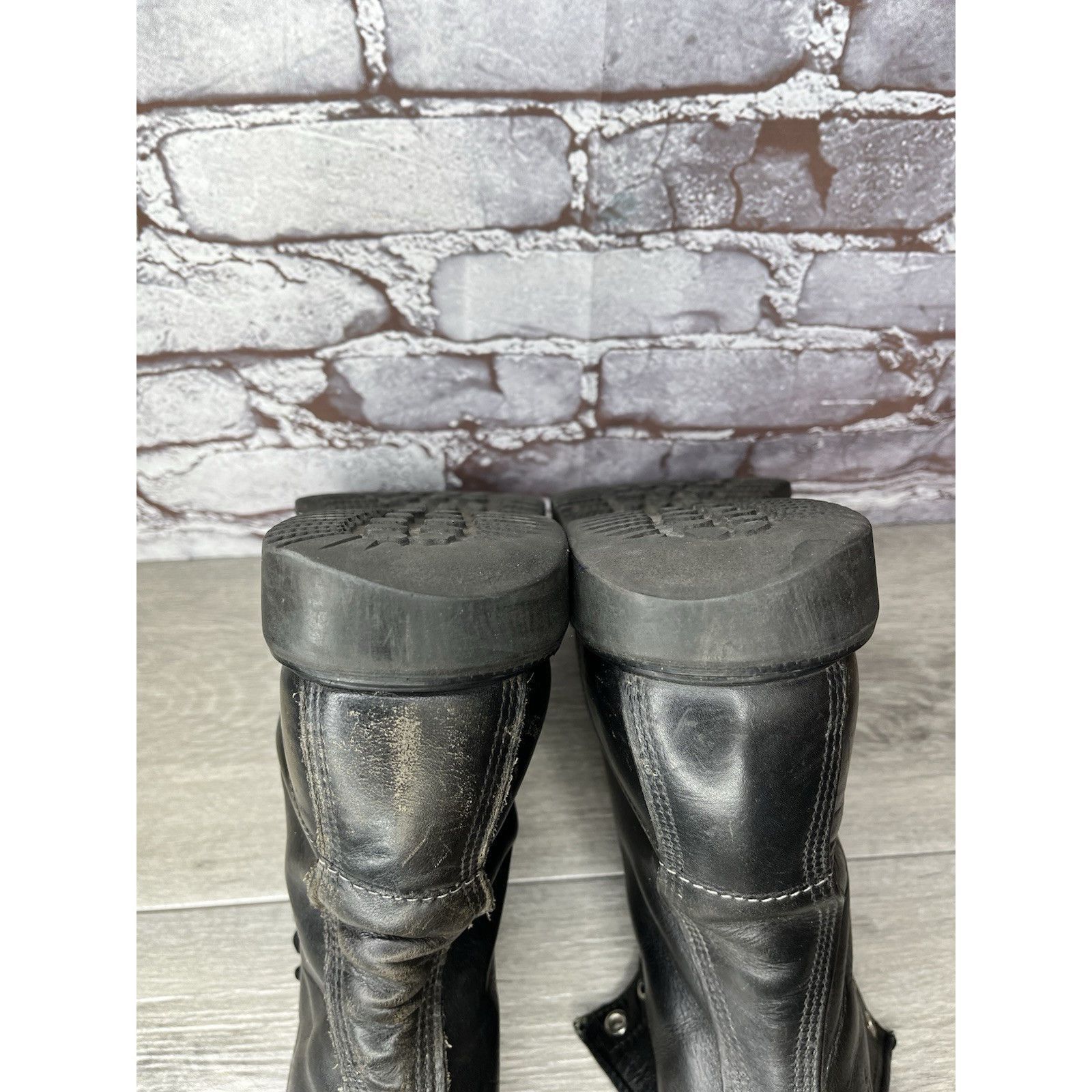 Red Wing RED WING 4473 Vintage USA BLACK LEATHER ENGINEER MILITARY BO Size US 8 / EU 41 - 9 Thumbnail