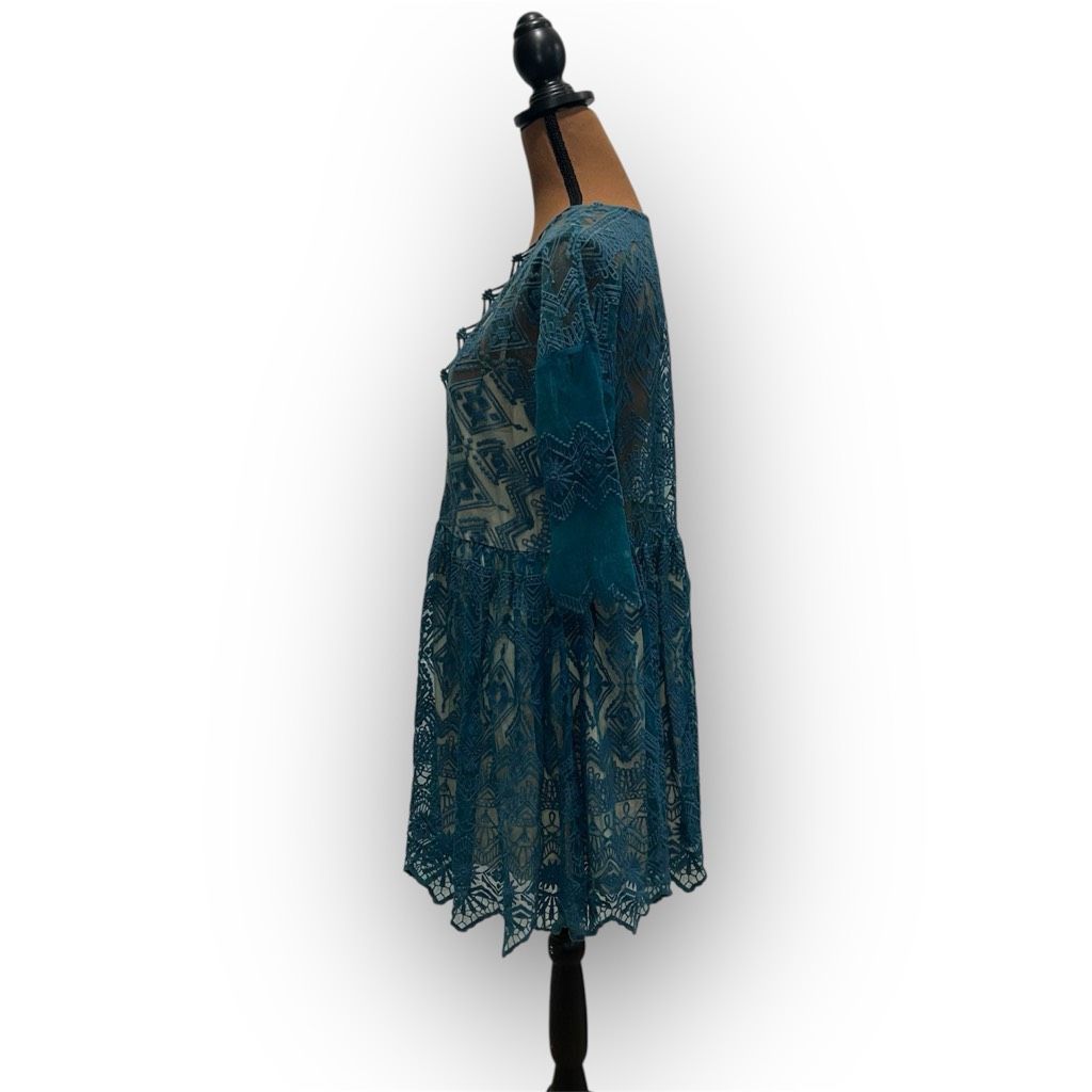 Free People Jen's Pirate Booty x Free People Sagrada Romeo Lace Teal Min Size S / US 4 / IT 40 - 5 Thumbnail