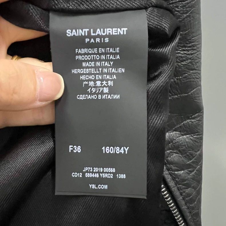 Saint Laurent Paris Saint Laurent Multi-Zipper Leather Biker Jacket- Size US XS / EU 42 / 0 - 4 Thumbnail