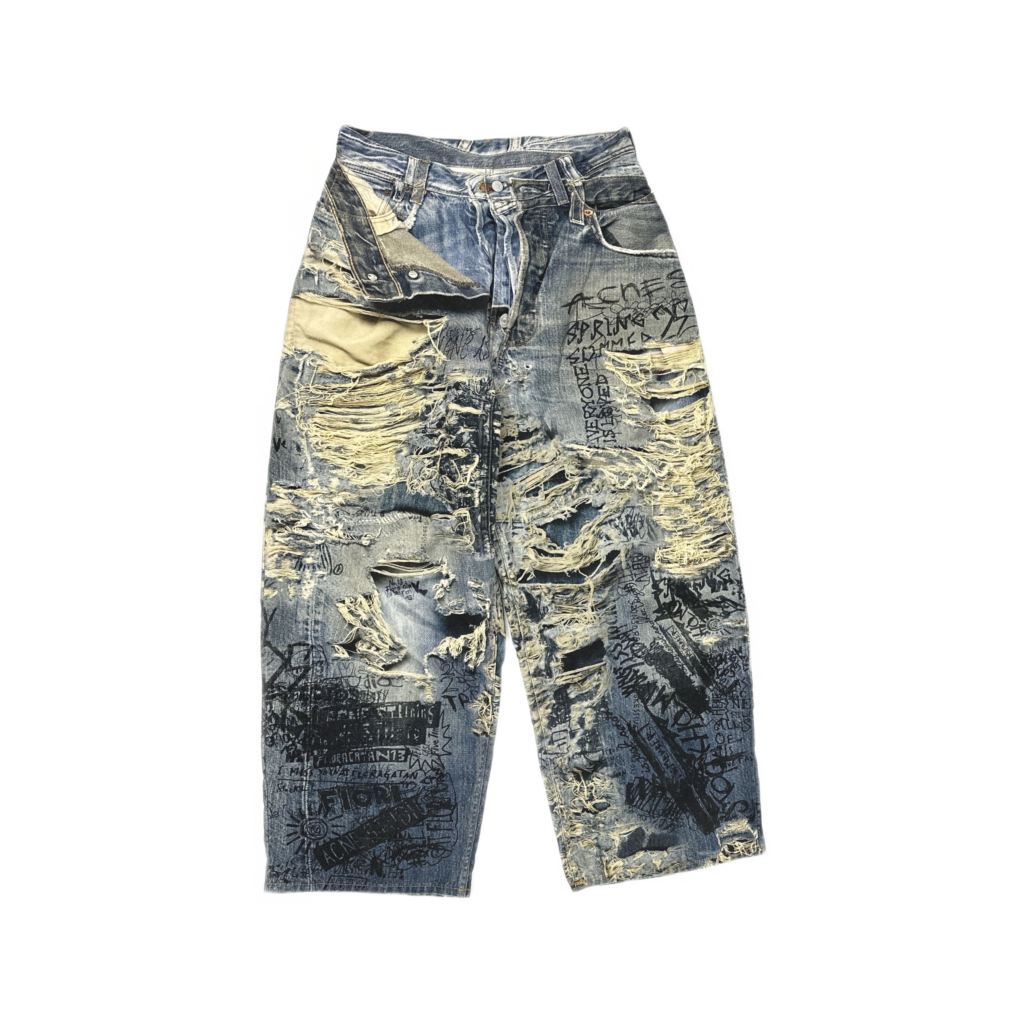 Acne Studios Acne Studios Graffiti Distressed Jeans Size 50 Size US 34 / EU 50 - 1 Thumbnail