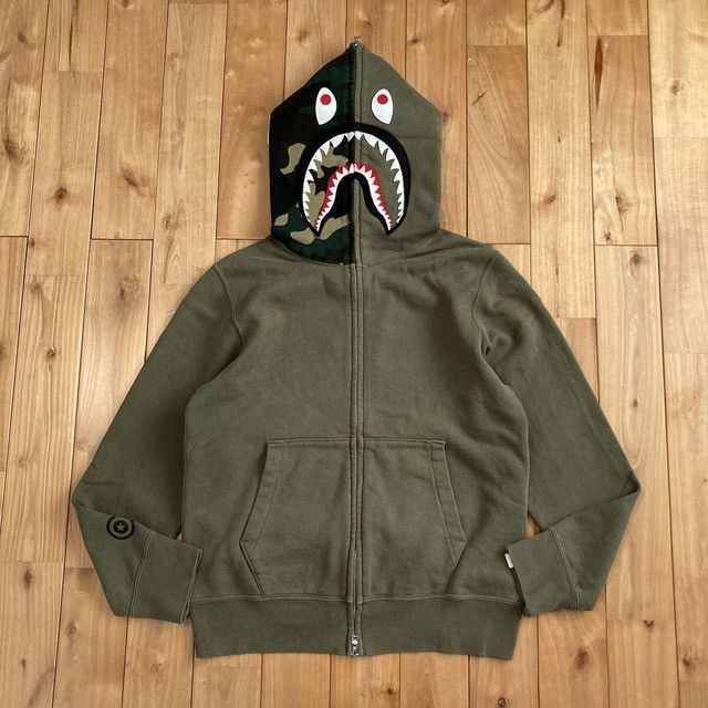 Bape BAPE Woodland Camo Shark Full Zip Hoodie a bathing ape NIGO Size US S / EU 44-46 / 1 - 2 Thumbnail