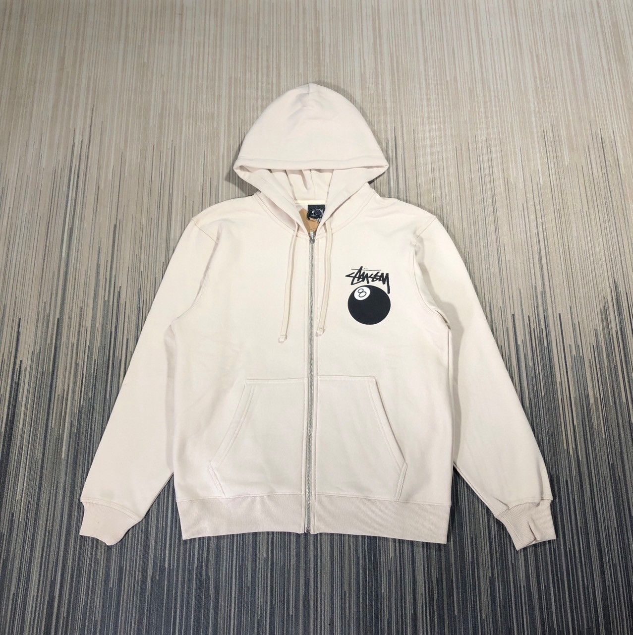 Streetwear × Stussy Stussy 8-Ball Zip Hoodie | Grailed