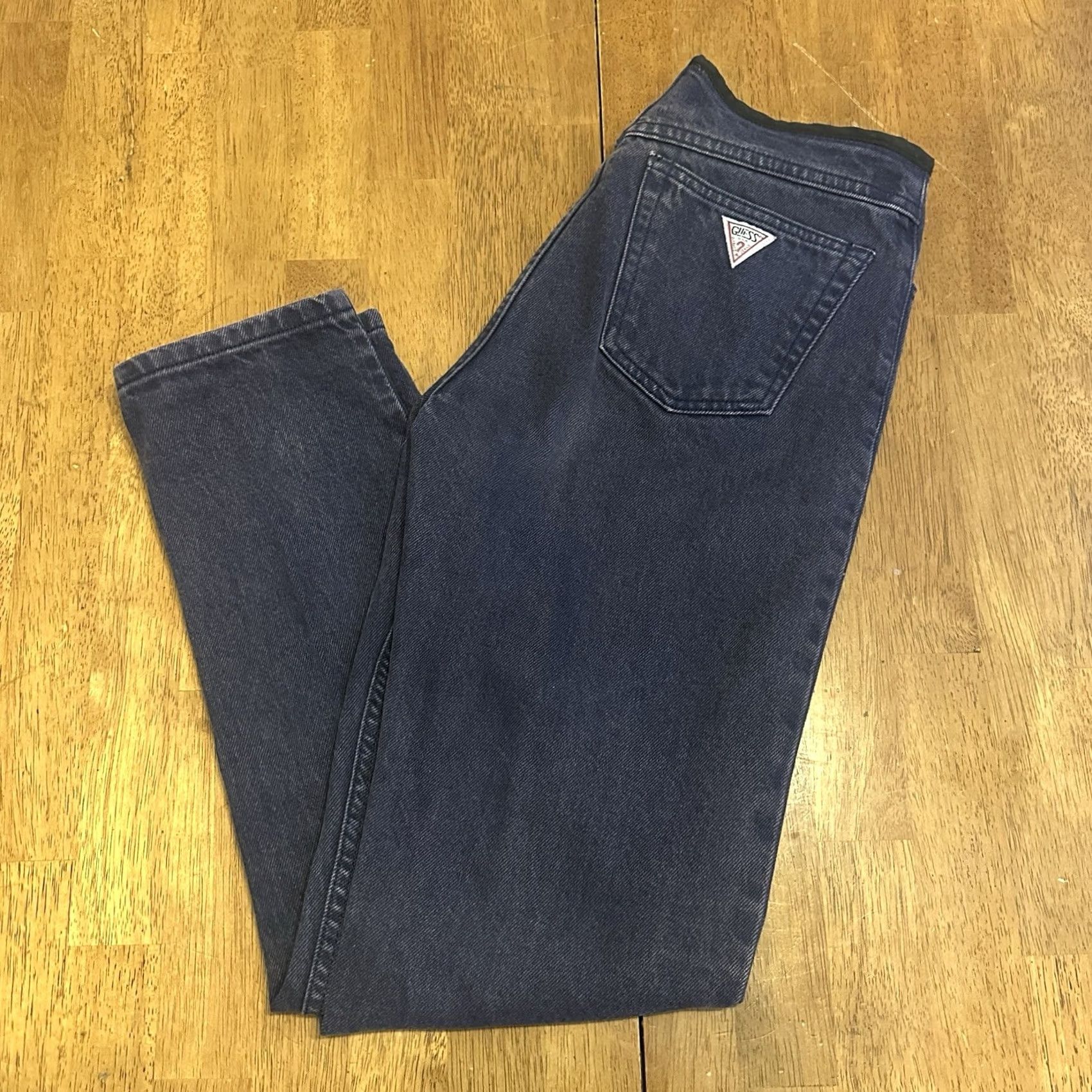 Guess VINTAGE Guess Purple Jeans Pants 90s Latch Button 26x30 Denim Cotton Adults 28? Size 28" / US 6 / IT 42 - 2 Thumbnail