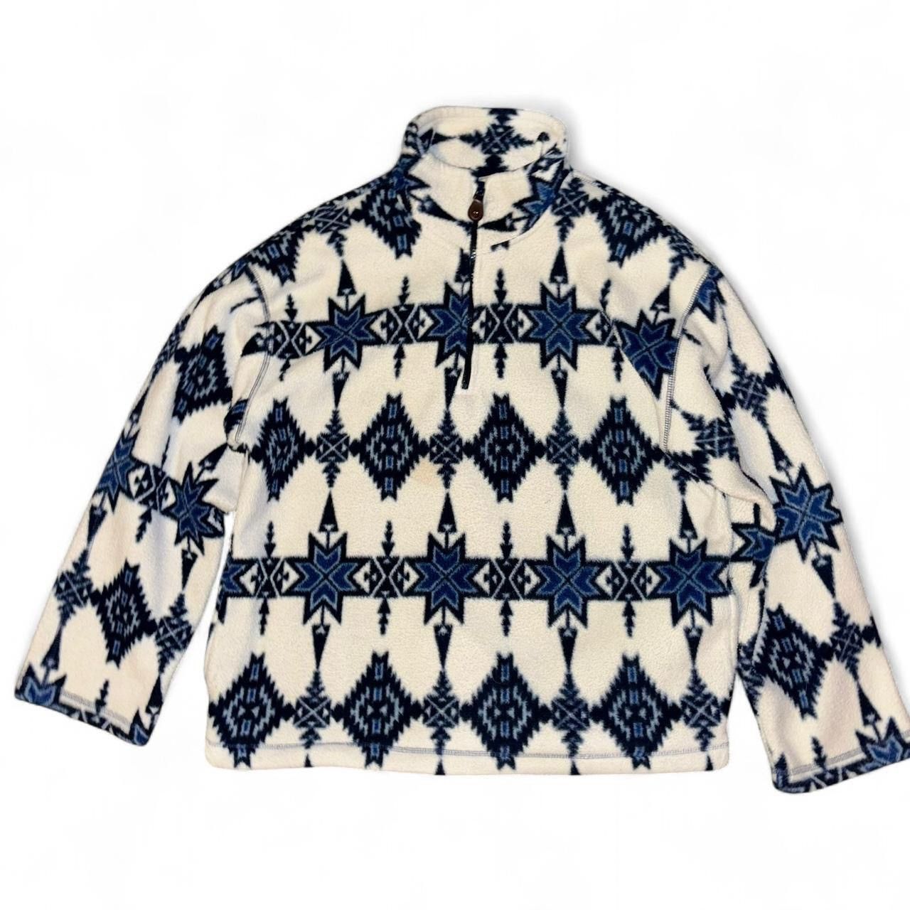 American Eagle Outfitters American Eagle vintage 90’s Aztec fleece quarter zip sweater Size US M / EU 48-50 / 2 - 1 Thumbnail