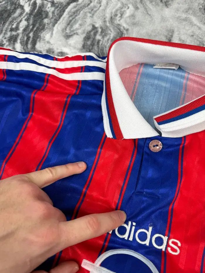 Adidas Bayern Munich 1995 1997 Matthaus #10 Home Shirt Jersey Size US XL / EU 56 / 4 - 15 Thumbnail
