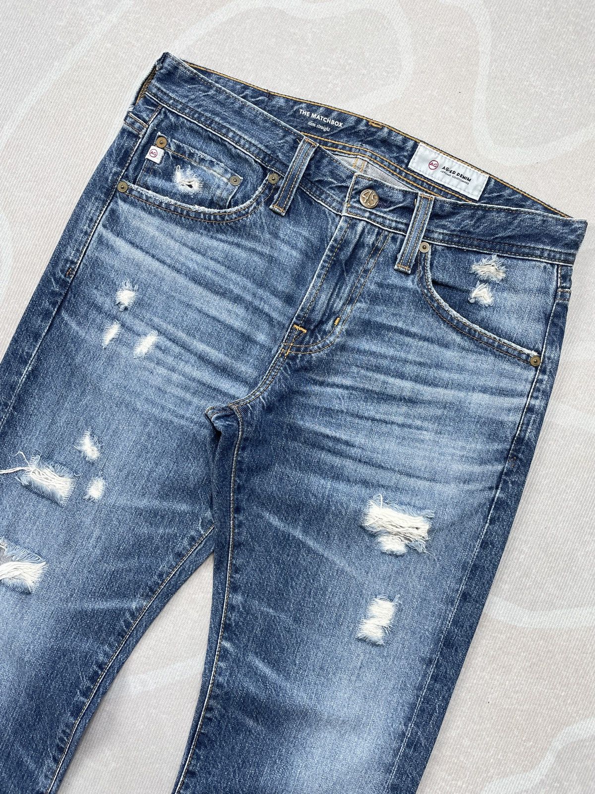 AG Adriano Goldschmied AG Adriano Goldschmied Slim Straight (P130) Size US 30 / EU 46 - 3 Thumbnail