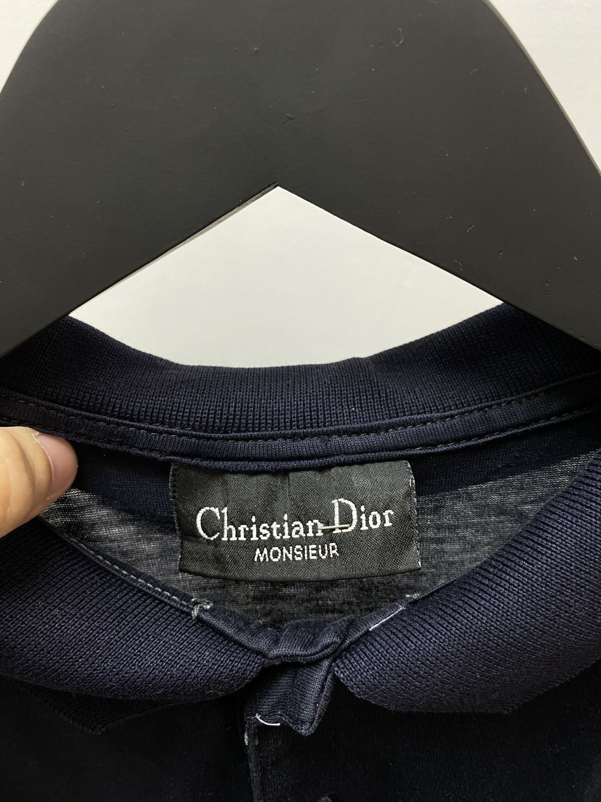 Christian Dior Monsieur Rare Vintage Christian Dior Monsieur Blue Polo T shirt Size US L / EU 52-54 / 3 - 17 Thumbnail