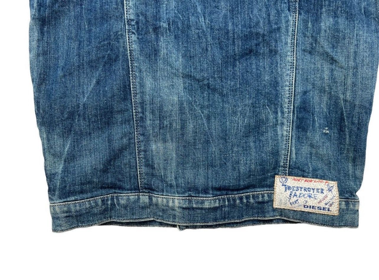 Diesel × Japanese Brand Diesel Denim Jeans Jacket Leather Patches Denim Jacket Size S / US 4 / IT 40 - 9 Thumbnail