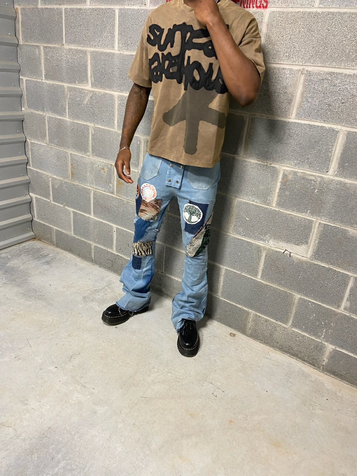 Other From Brazil Patched Flared Jeans Size US 30 / EU 46 - 4 Thumbnail