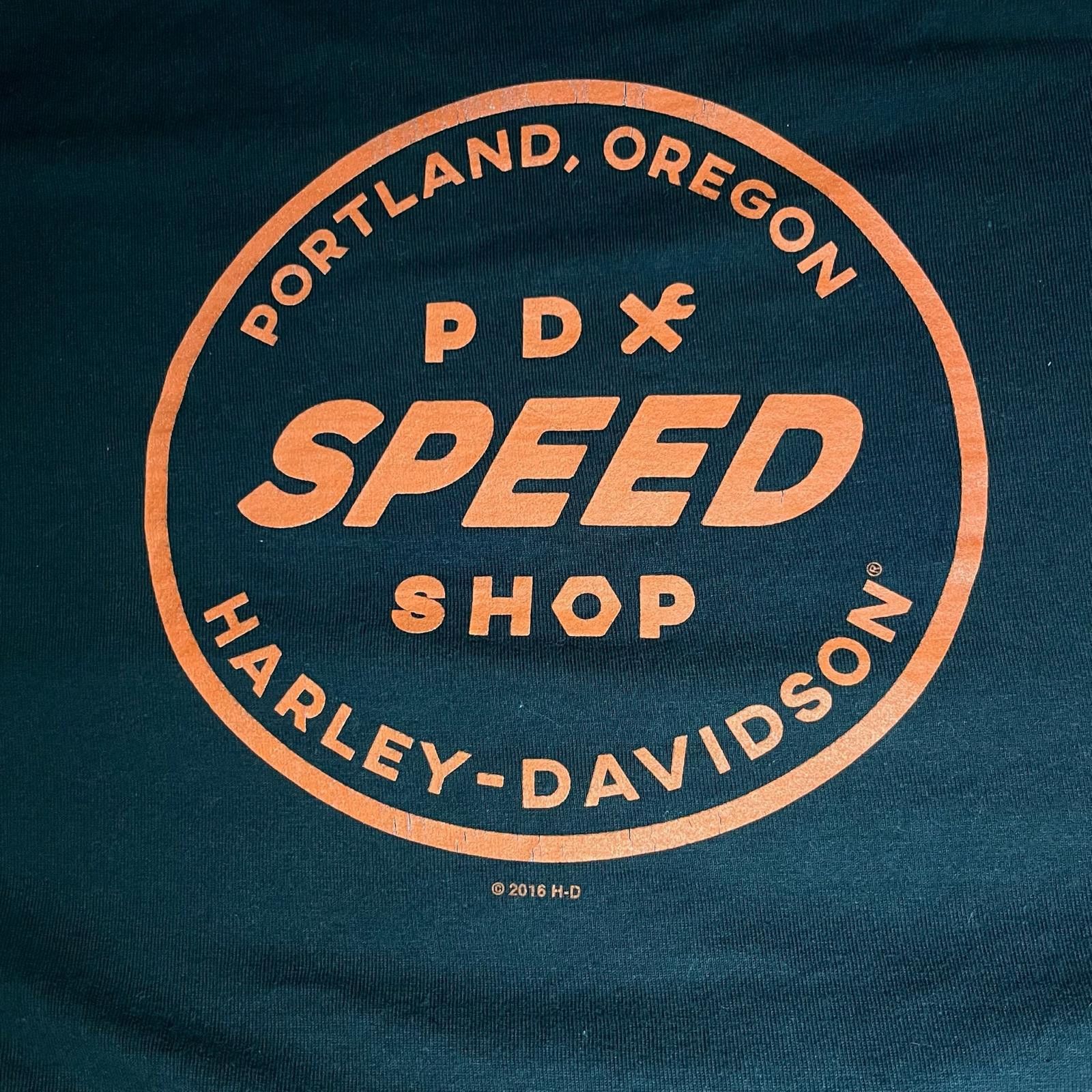 Harley Davidson 🔥 Harley-Davidson "PDX Speed Shop" Tee – Size L Size US L / EU 52-54 / 3 - 5 Thumbnail