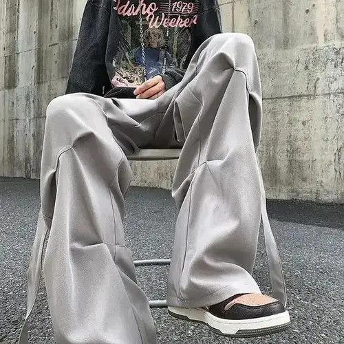 Designer × Jean Trousers casual loose pants streetwear y2k Size US 30 / EU 46 - 2 Thumbnail