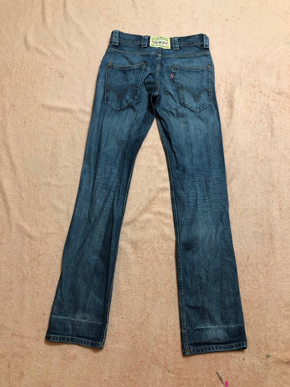 Levi's Vintage Levis Jeans 29x34 Dark Wash Straight STREETWEAR Size 29" - 20 Thumbnail