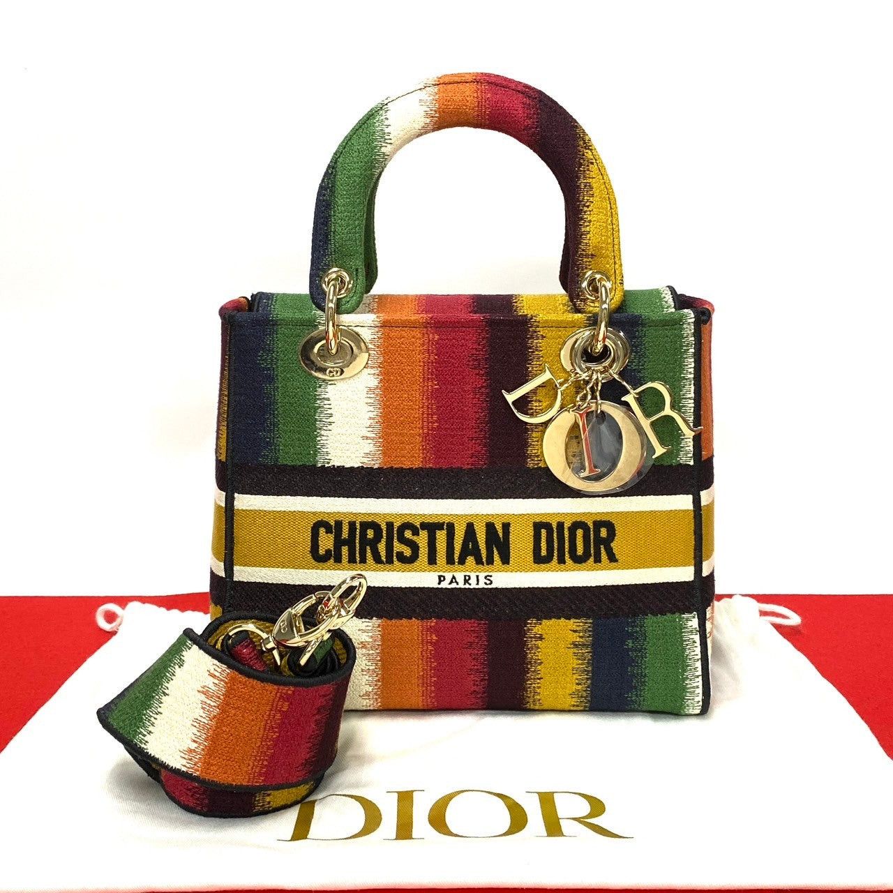 Dior Shoulder Bag Multicolor Canvas