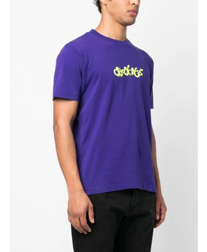 Off-White o1gr1nt0125 Opposite Arr Slim S/S T-Shirt in Purple Size US XXL / EU 58 / 5 - 3 Thumbnail