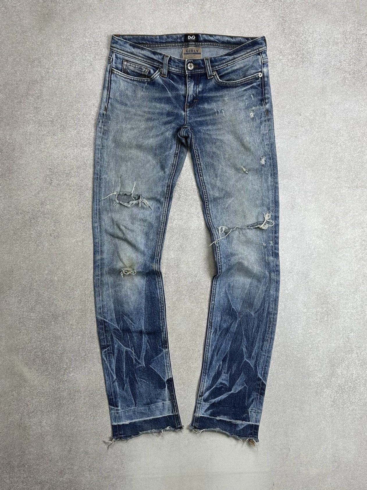 Dolce & Gabbana Vintage Dolce Gabbana Womans Flared Bleached Pants 26 Size 26" / US 2 / IT 38 - 1 Thumbnail