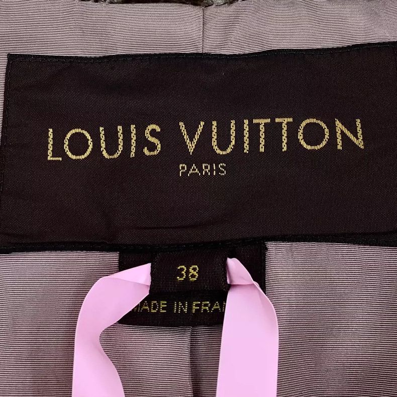 Louis Vuitton Louis Vuitton Brown plaid wool long sleeve jacket with bow Size XS / US 0-2 / IT 36-38 - 5 Thumbnail