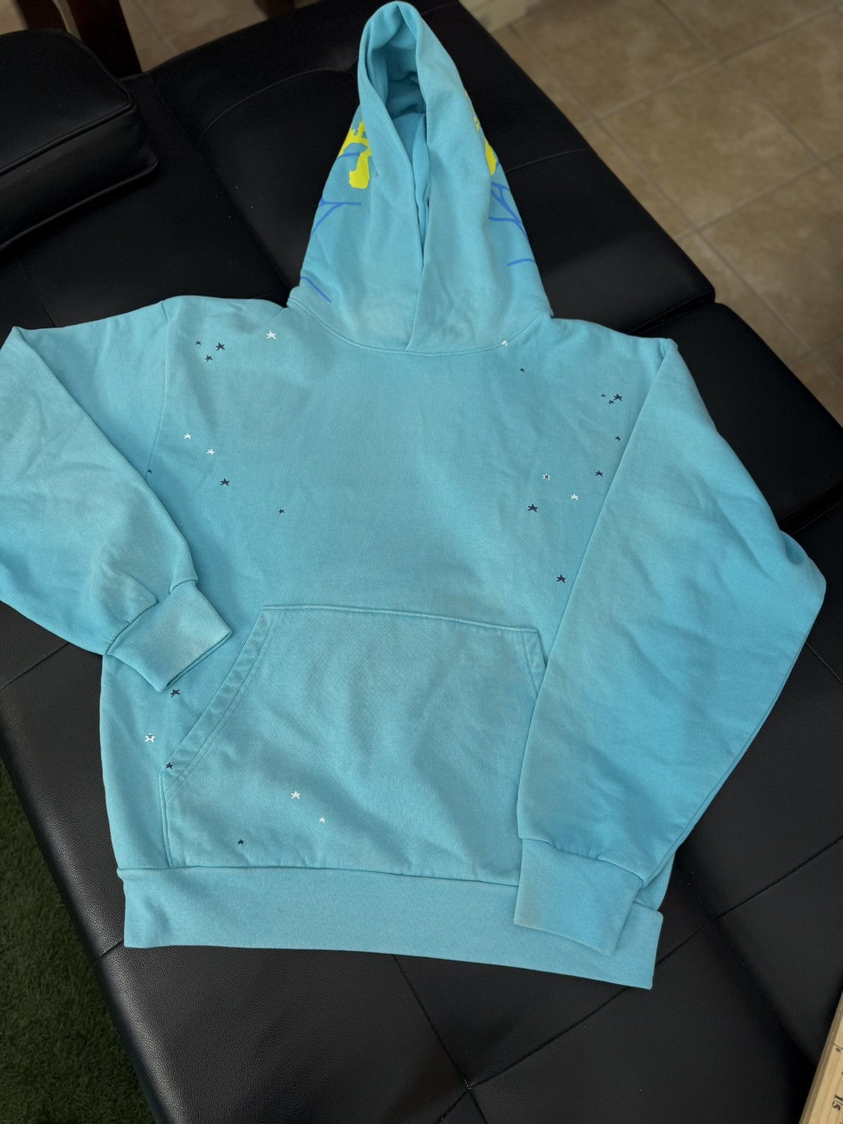 Sp5der Sp5der Hoodie Blue Yellow Size Medium Brand New Size US M / EU 48-50 / 2 - 3 Thumbnail