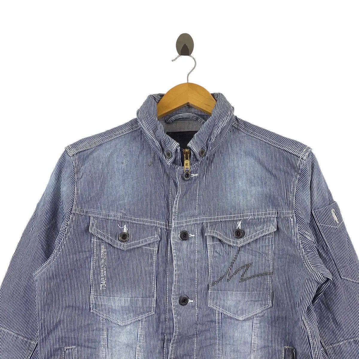 Japanese Brand × Vintage Vintage I’Z FRONTIER JAPAN Spirit Technique Denim Hikori Size L / US 10 / IT 46 - 4 Thumbnail