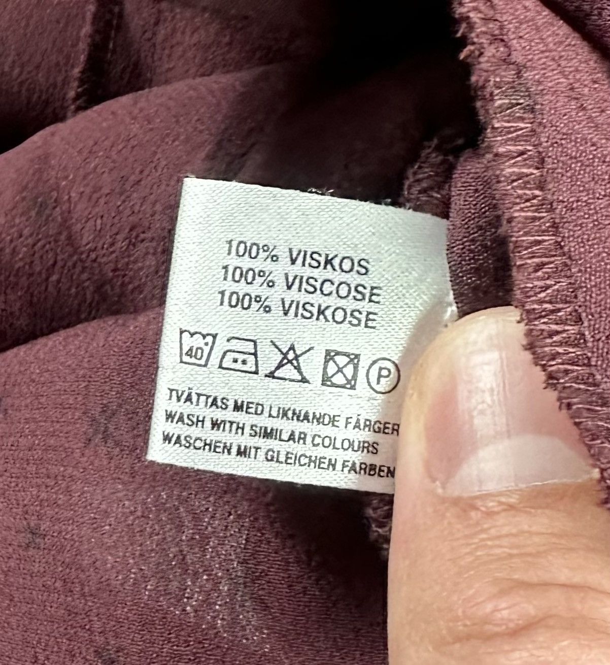 Gudrun Sjoden Gudrun Sjöden Button-Down Shirt Burgundy Printed Dress Size L / US 10 / IT 46 - 10 Thumbnail