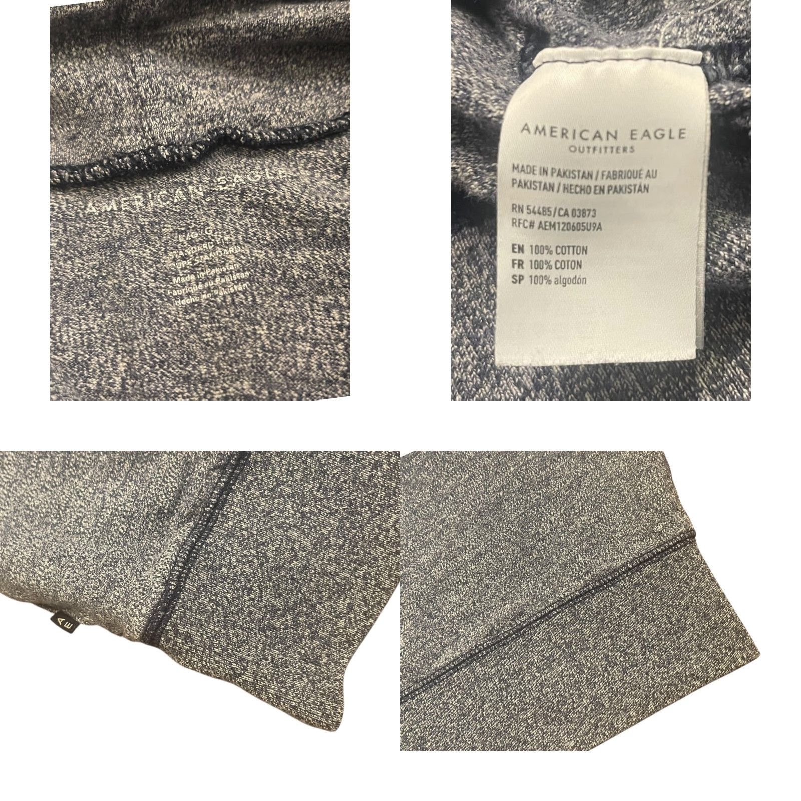 American Eagle Outfitters American Eagle Outfitters Large Standard Fit Cotton Long Sleeve Hoodie Blue Size US L / EU 52-54 / 3 - 8 Thumbnail