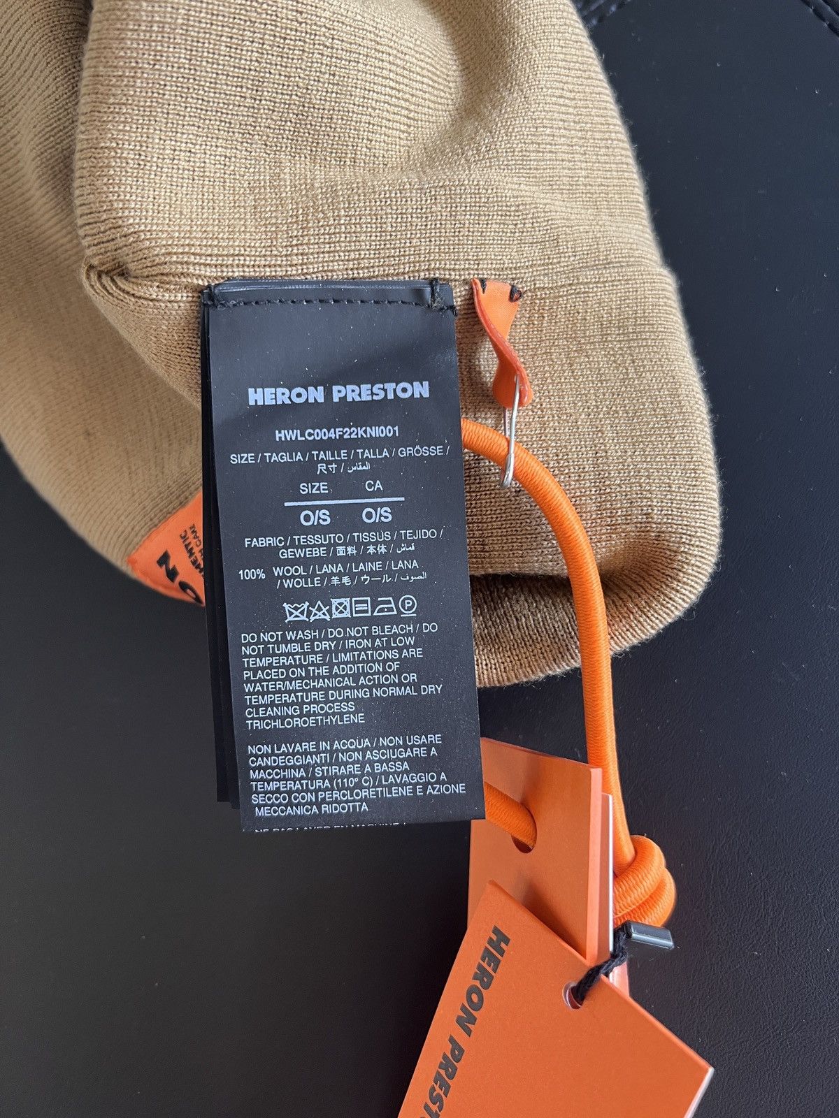 Heron Preston Heron Preston CTNMB Beanie Tan Size ONE SIZE - 3 Thumbnail