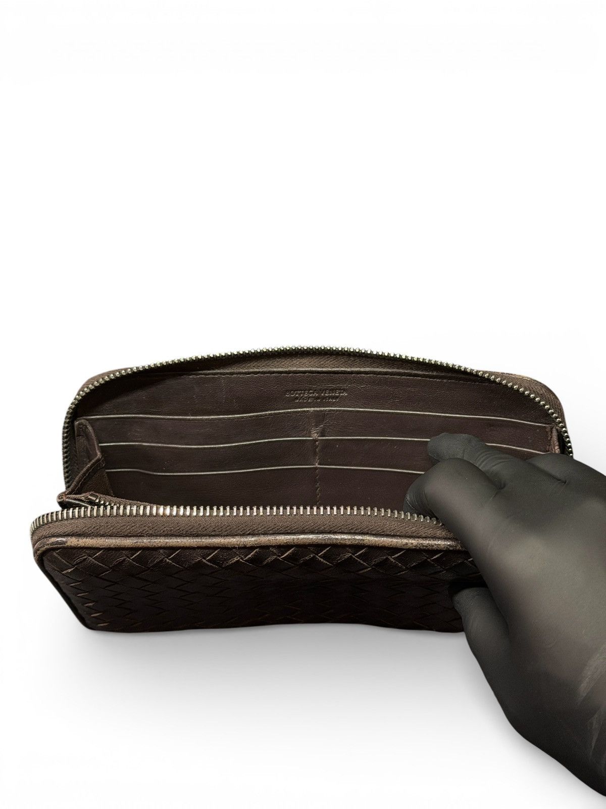 Bottega Veneta BOTTEGA VENETA INTRECCIATO PICCOLO ZIP AROUND WALLET Size ONE SIZE - 6 Thumbnail