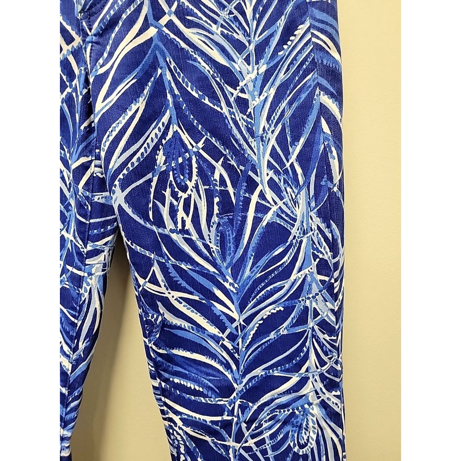 Lilly Pulitzer NWT Lilly Pulitzer Skinny Crop Pants Womens 10 Twilight Blue Size 32" / US 10 / IT 46 - 5 Thumbnail