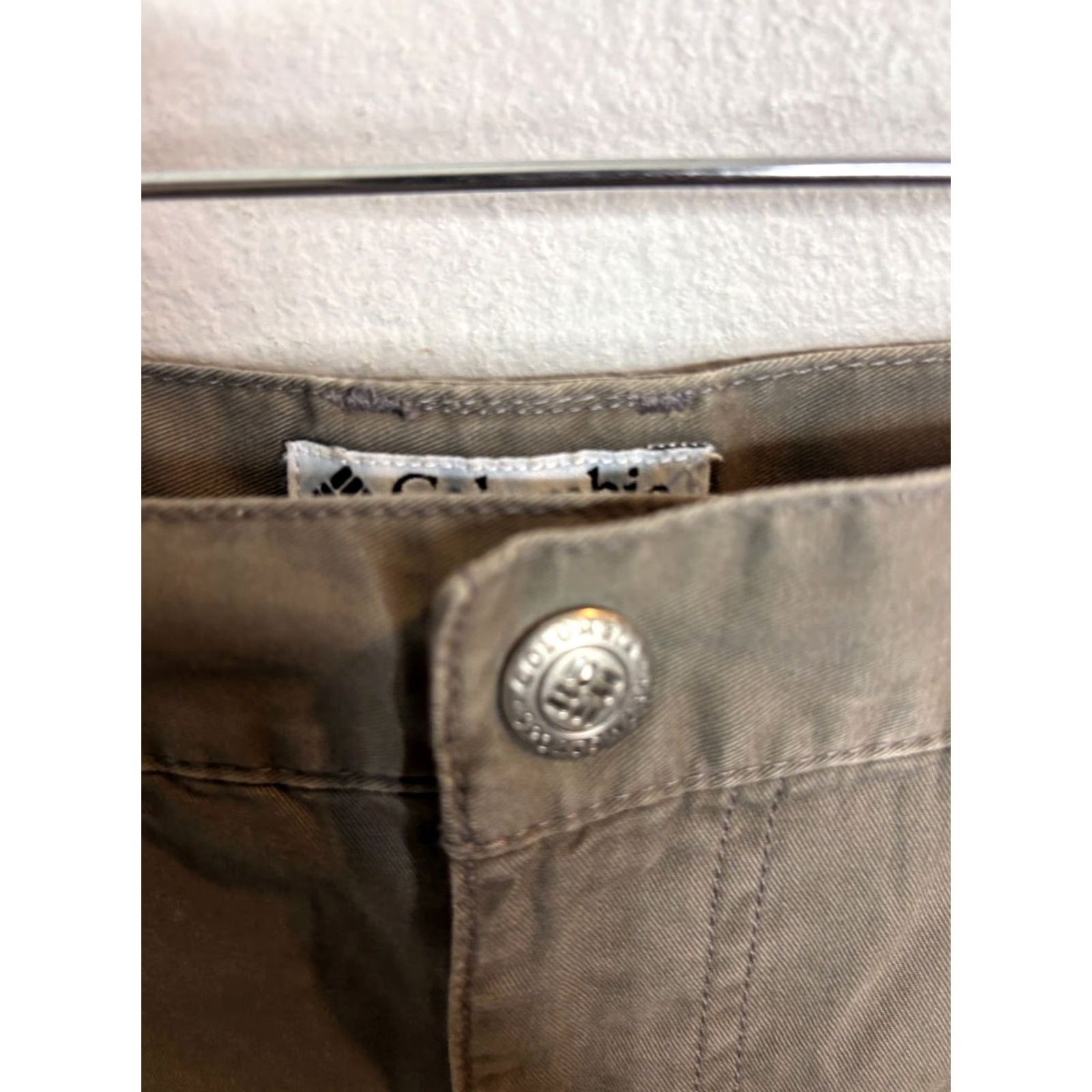 Vintage Columbia Cargo Pants Baggy Mens Size L Green 90s Outdoor Workwear Canvas Pant Size US 33 - 3 Thumbnail